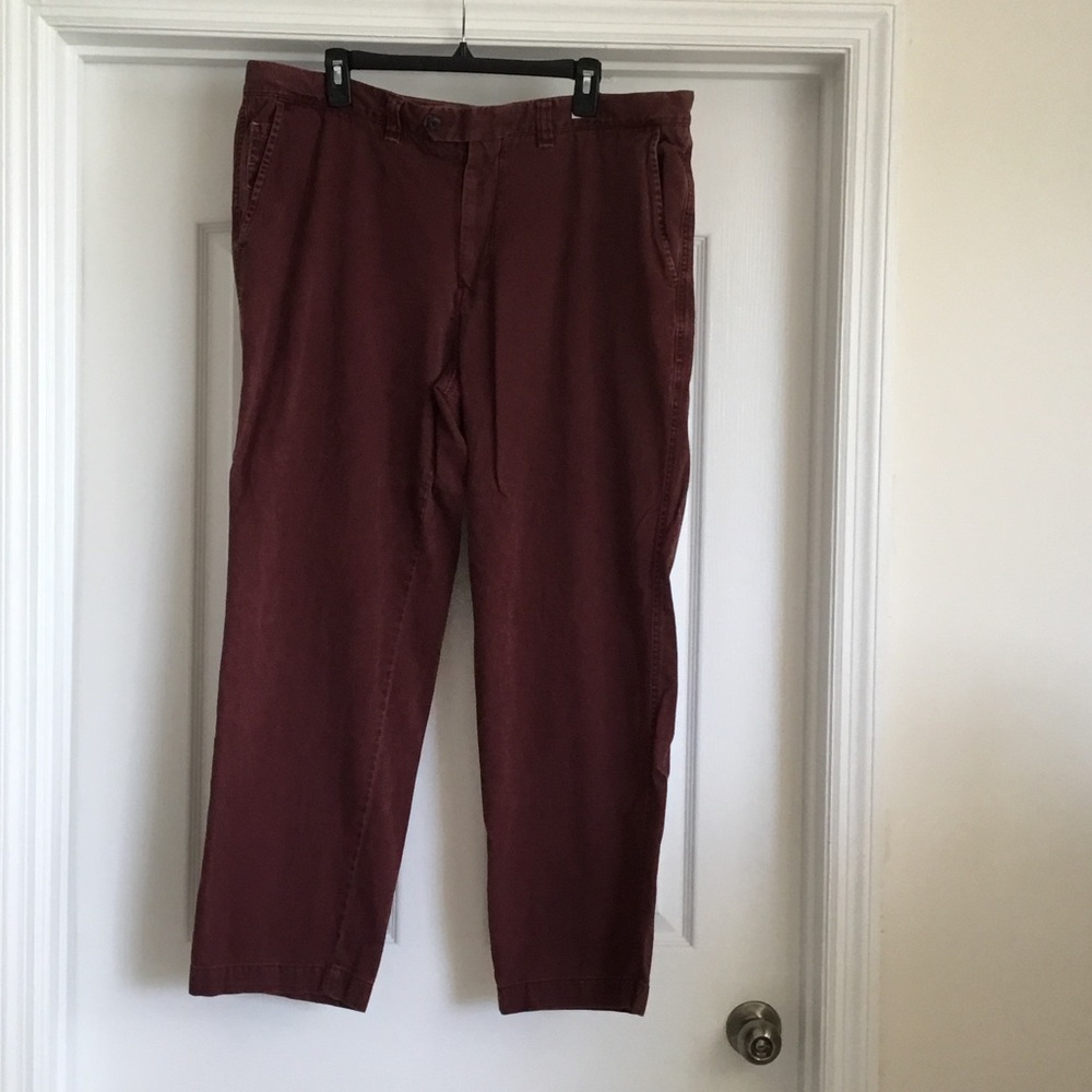 Tommy Bahama Men's Dark Red Chinos